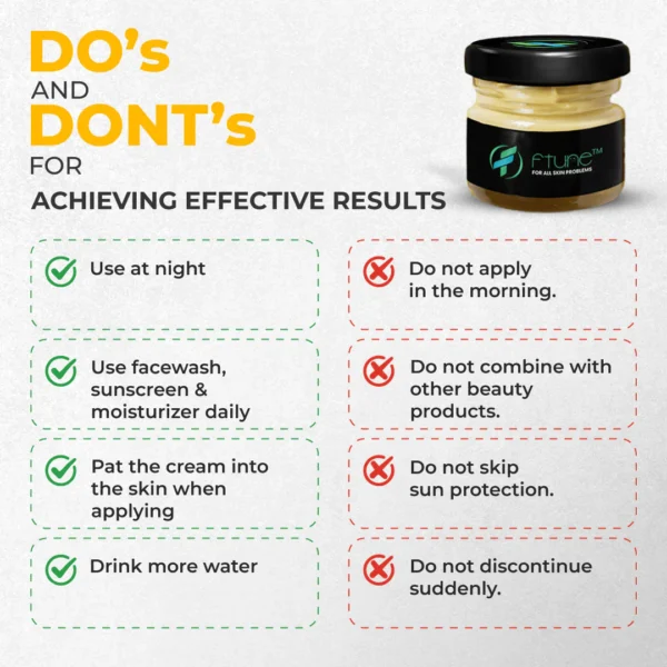 Ftune Beauty Whitening Cream For Ance and Darkspots (Face Tune) - Image 4