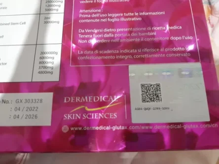 Glutax 2000000GX DualNA Premium Recombined Cell 10 Sessions Glutathione photo review