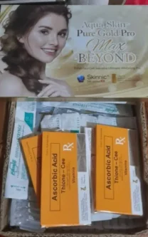 Aqua Skin Pure Gold Pro Max Beyond Trina Pico Cell Supreme Glutathione Skin Whitening Injection - 30 Session - Switzerland photo review