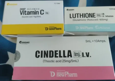 Cindella Glutathione Injections 600 mg full set photo review