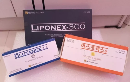 Glutanex Drip Set 1200mg Glutathione Lipoticin 300mg Asconex 10g Vitamin C Injection photo review