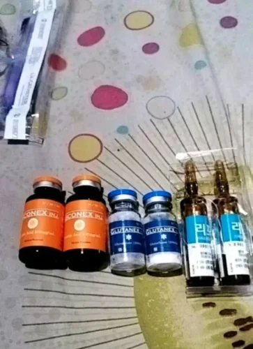 Glutanex Drip Set 1200mg Glutathione Lipoticin 300mg Asconex 10g Vitamin C Injection photo review