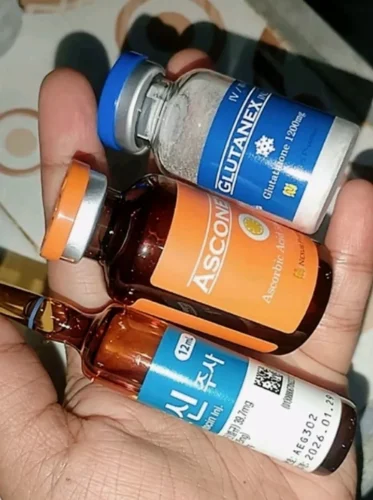 Glutanex Drip Set 1200mg Glutathione Lipoticin 300mg Asconex 10g Vitamin C Injection photo review