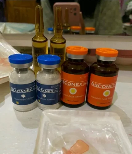 Glutanex Drip Set 1200mg Glutathione Lipoticin 300mg Asconex 10g Vitamin C Injection photo review