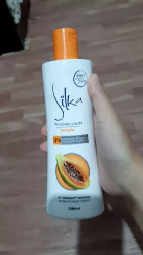 Silka Papaya Skin Whitening Lotion Orange for Unisex - 200 ML photo review