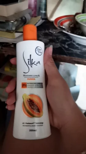 Silka Papaya Skin Whitening Lotion Orange for Unisex - 200 ML photo review