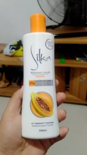 Silka Papaya Skin Whitening Lotion Orange for Unisex - 200 ML photo review