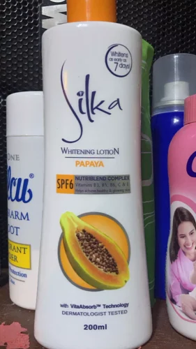 Silka Papaya Skin Whitening Lotion Orange for Unisex - 200 ML photo review