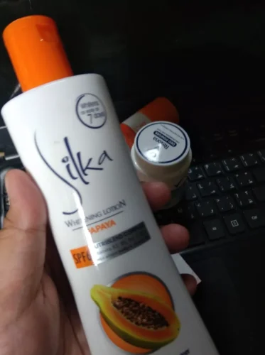 Silka Papaya Skin Whitening Lotion Orange for Unisex - 200 ML photo review