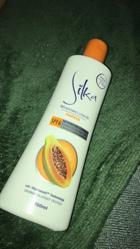 Silka Papaya Skin Whitening Lotion Orange for Unisex - 200 ML photo review