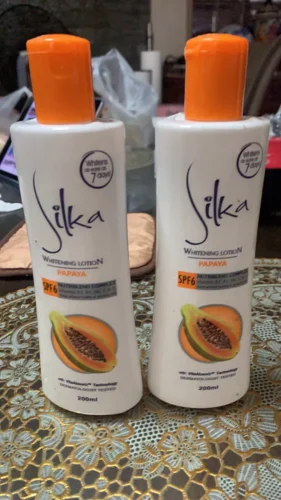 Silka Papaya Skin Whitening Lotion Orange for Unisex - 200 ML photo review