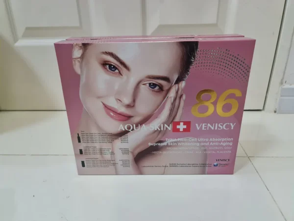 Aqua Skin Veniscy 86 TriNa Pico Cell Glutathione Skin Whitening Injection - Purple Box -10 Session - Switzerland - Image 2