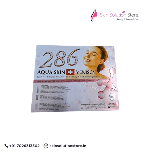Aqua Skin Veniscy 286 TriNa Pico Cell Glutathione Skin Whitening Injection - 10 Session - Switzerland