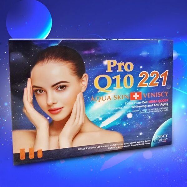 Aqua Skin Veniscy 221 Pro Q10 TriNa Pico Cell Glutathione Skin Whitening Injection - 10 Session - Switzerland - Image 2