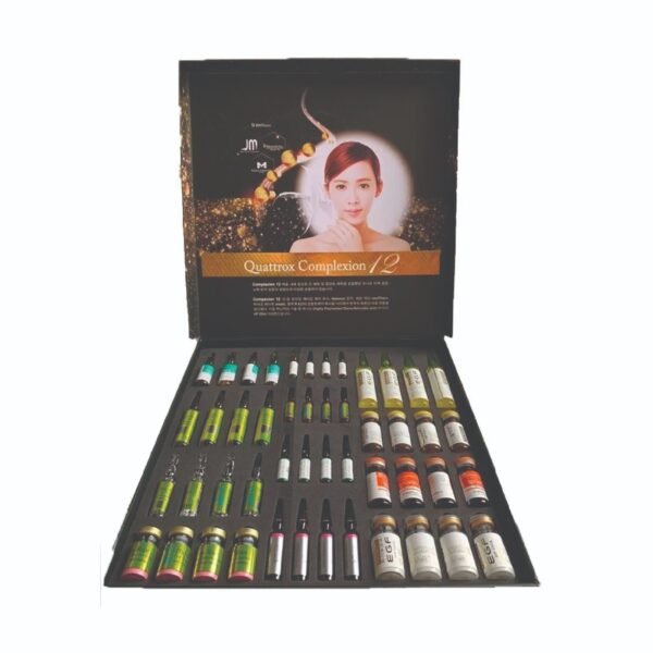 JM Quattrox Complexion 12 Glutathione Skin Whitening Injections - 4 Session -South Korea - Image 2